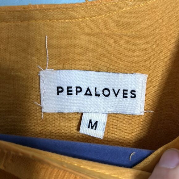 PEPALOVES ADELE DRESS - MUSTARD - Picture 5 of 9